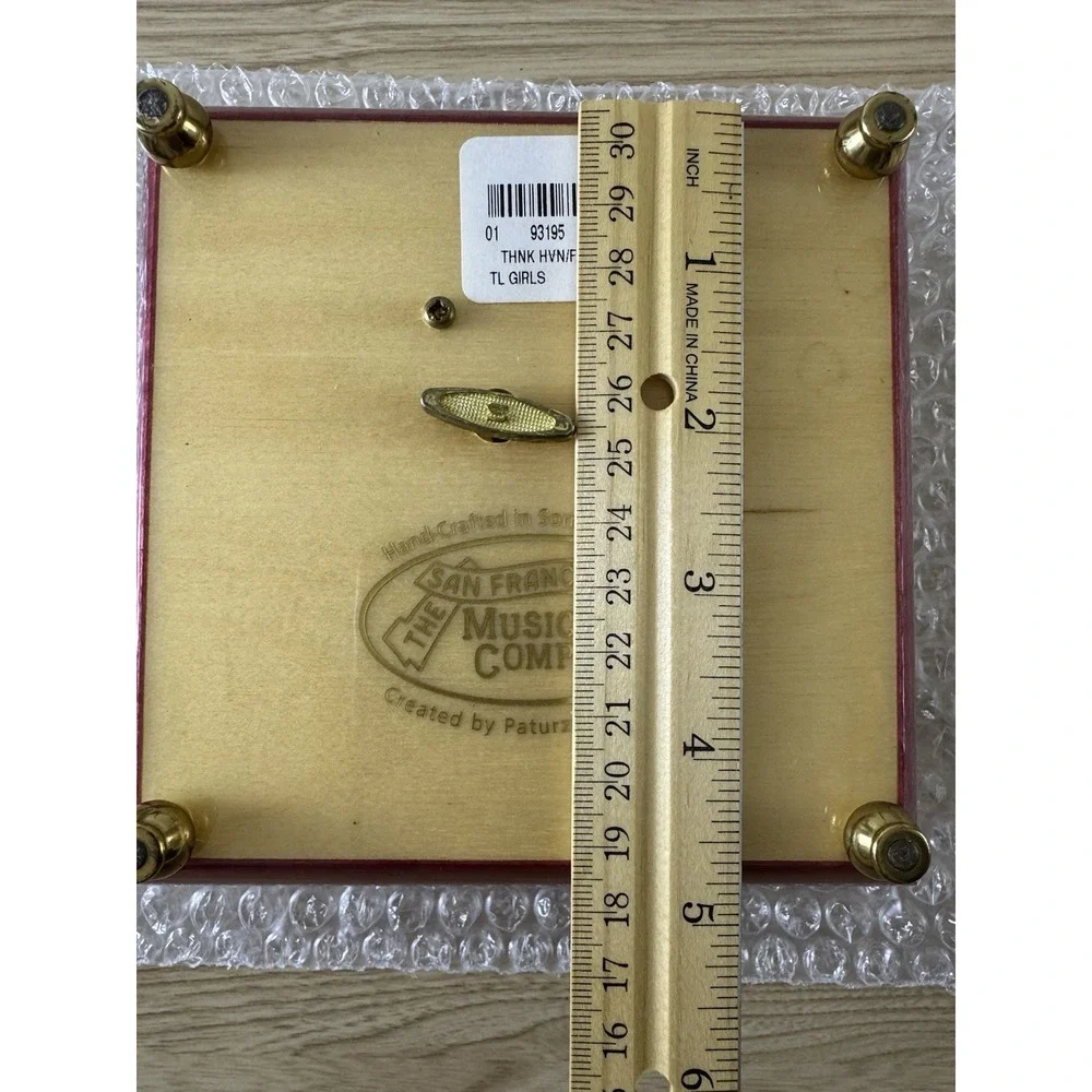 San Francisco Music Box Company Wooden Velvet-Lined Carousel Horse Music Box